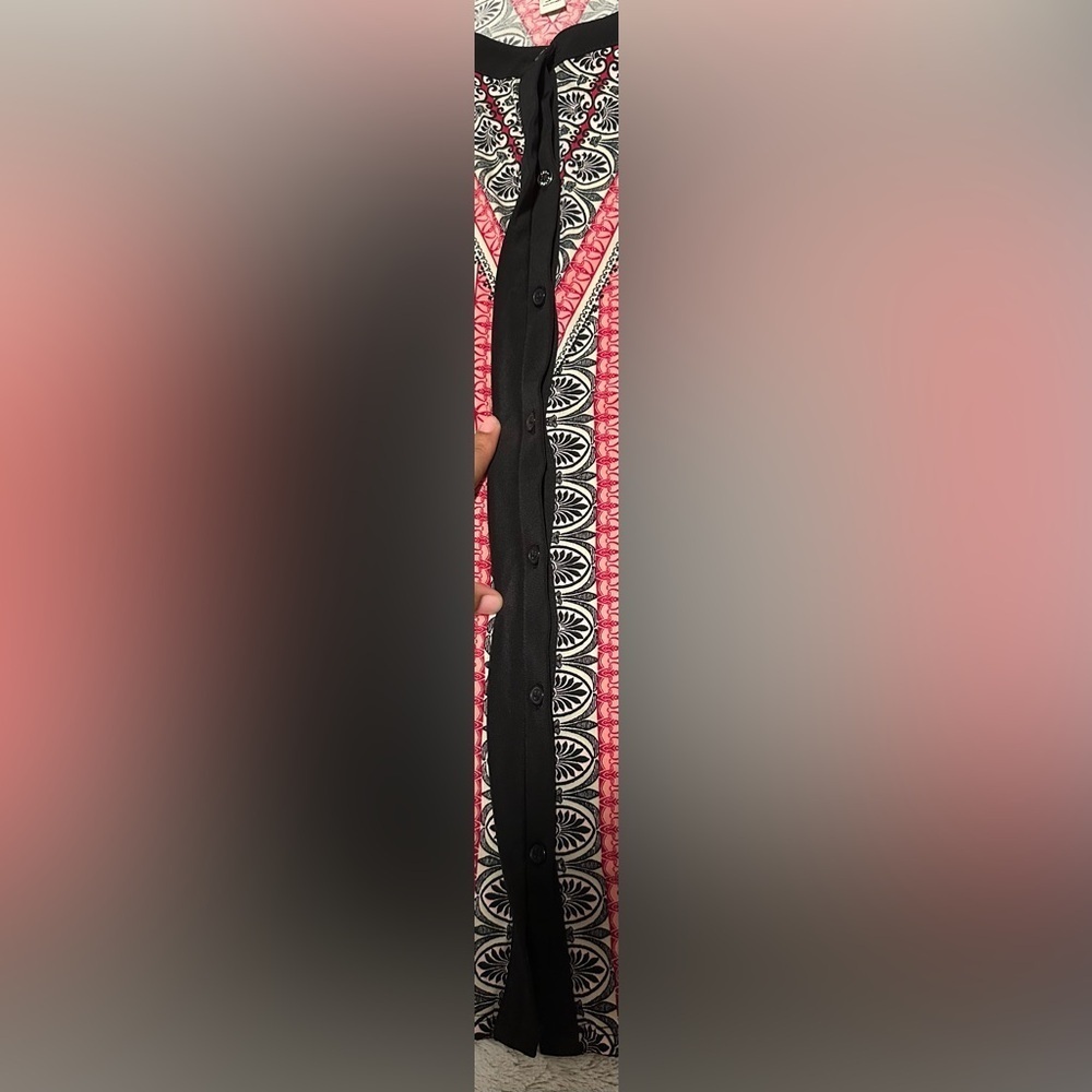 Dana Buchman Bohemian Jacquard Mandarin Collar Blouse - Picture 5 of 9
